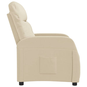 Relaxsessel Creme Stoff
