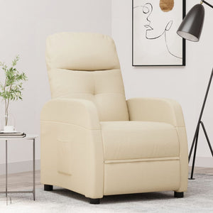 Relaxsessel Creme Stoff