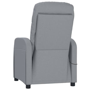 Massagesessel Hellgrau Stoff