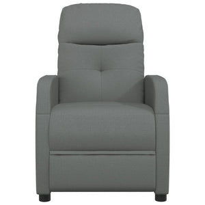 Massagesessel Dunkelgrau Stoff