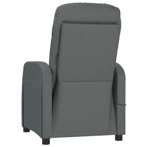 Massagesessel Dunkelgrau Stoff