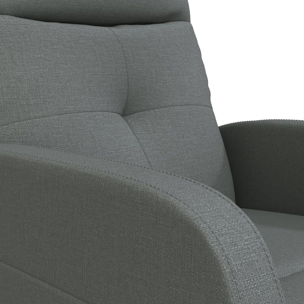 Massagesessel Dunkelgrau Stoff