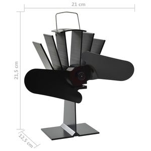 Wärmebetriebener Ofenventilator 2 Flügel