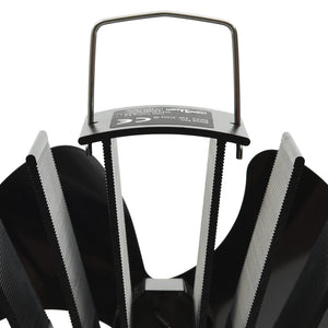 Wärmebetriebener Ofenventilator, 3 Blätter, Schwarz