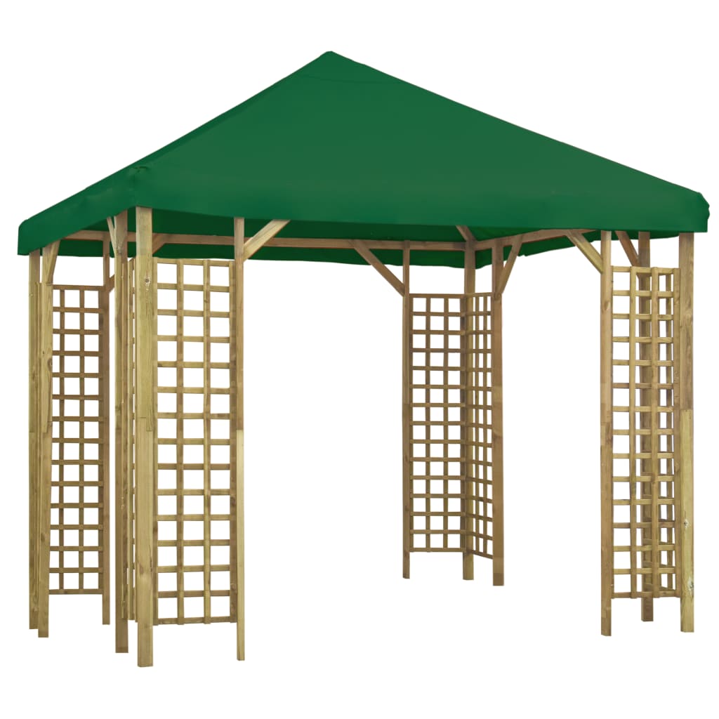 vidaXL Pavillon 3 x 3 m Vert