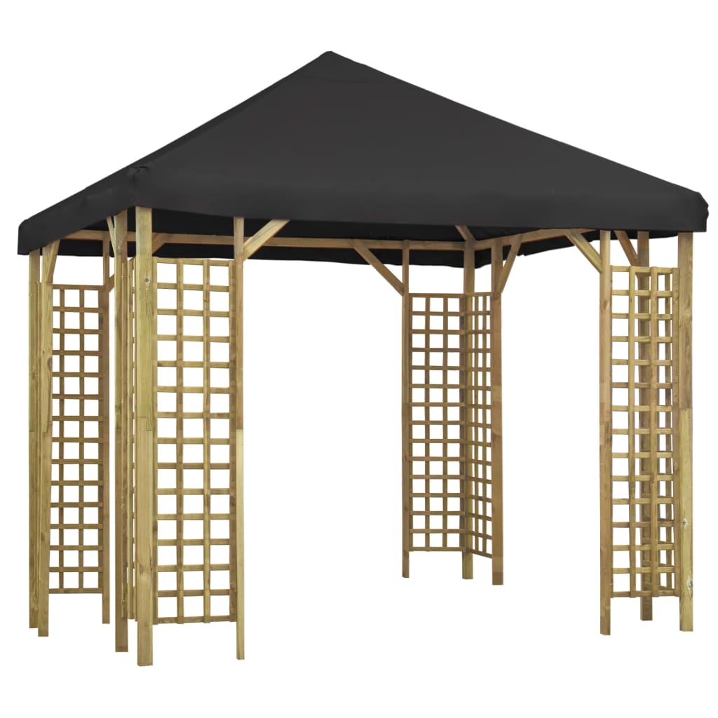 vidaXL Pavillon 3 x 3 m Anthracite