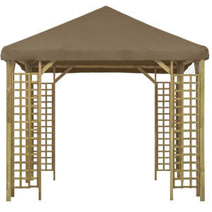 Pavillon 3 x 3 m Taupe