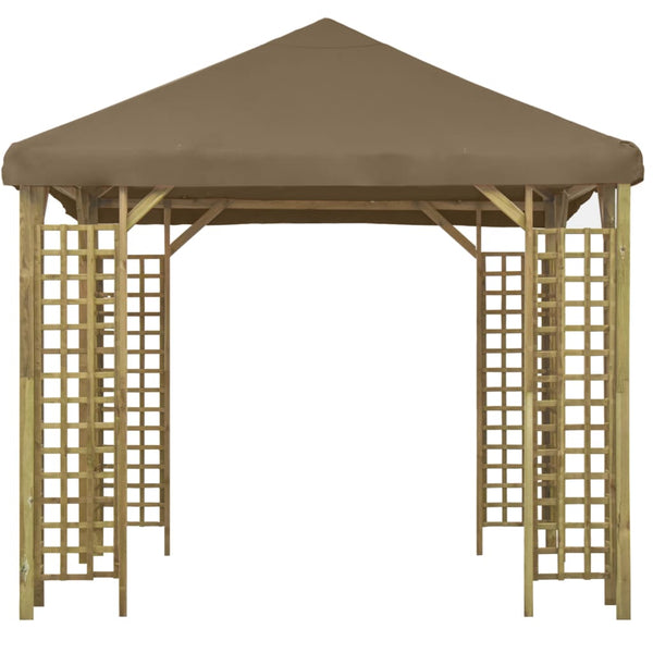 Pavillon 3 x 3 m Taupe
