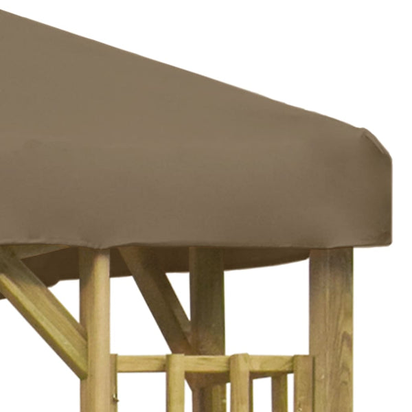 Pavillon 3 x 3 m Taupe