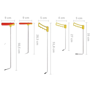 5-tlg. Ausbeulwerkzeug-Set Federstahl