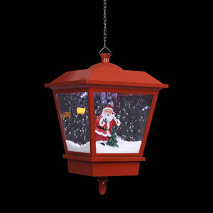 Weihnachts-Hängelampe LED-Licht und Weihnachtsmann Rot 27×27×45