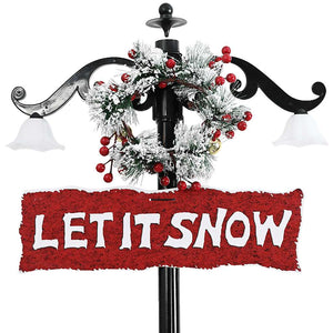 Weihnachtsbaum mit Schnee und Schirm-Fuß Blau 170 cm PVC