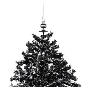 Schneiender Weihnachtsbaum mit Schirmfuß Schwarz 190 cm PVC