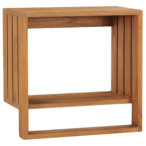 vidaXL Étagère murale à serviettes 35x20x35 cm Teck massif