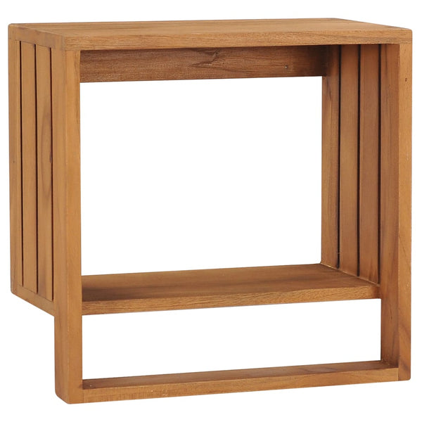 vidaXL Étagère murale à serviettes 35x20x35 cm Teck massif