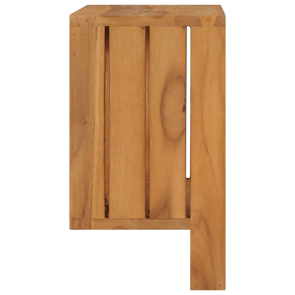 vidaXL Étagère murale à serviettes 35x20x35 cm Teck massif