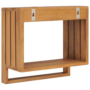 vidaXL Étagère murale à serviettes 35x20x35 cm Teck massif