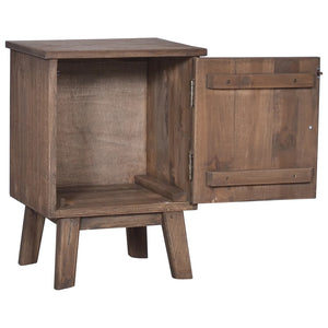Nachttisch 40x30x53 cm Massivholz Teak