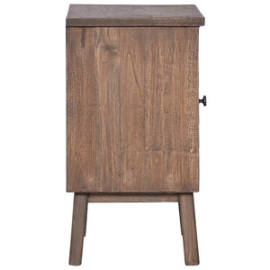 Nachttisch 40x30x53 cm Massivholz Teak