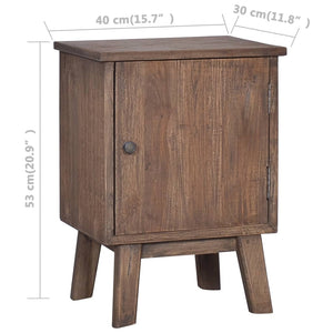 Nachttisch 40x30x53 cm Massivholz Teak