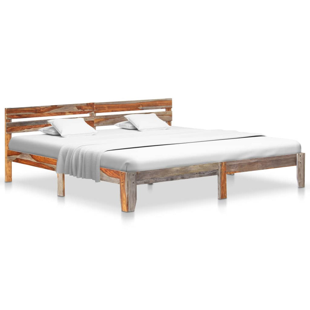 vidaXL Solid Wood Bed Frame without Mattress 200x200 cm