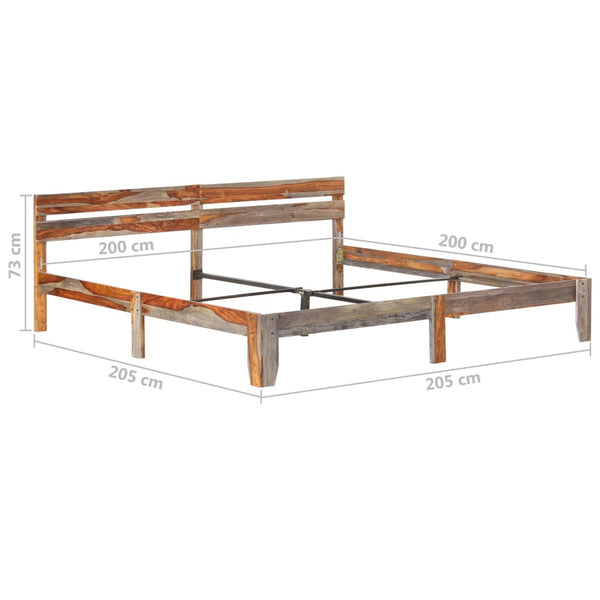 Massivholzbett ohne Matratze 200x200 cm