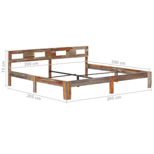 Massivholzbett ohne Matratze 200x200 cm