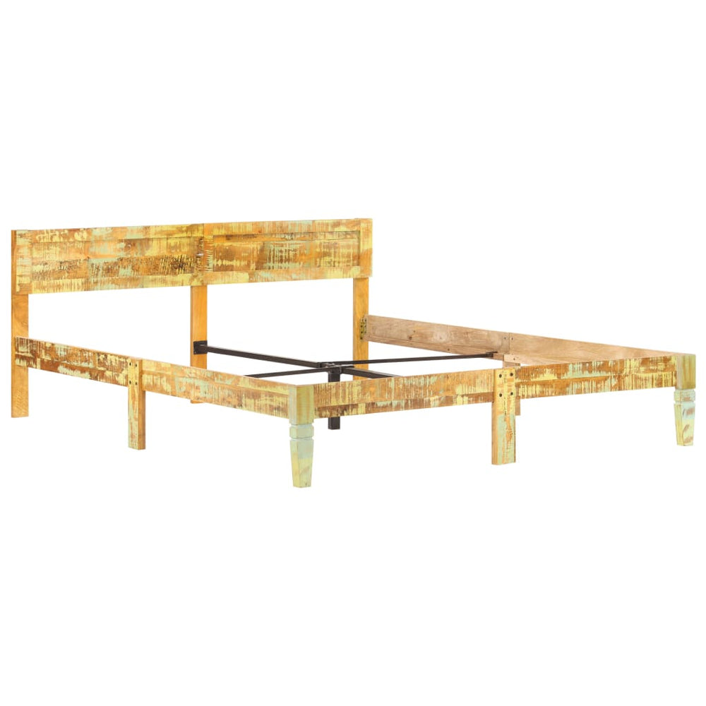 vidaXL Solid Reclaimed Wood Bed 180x200 cm
