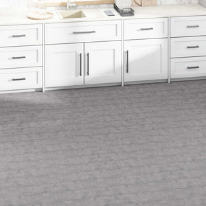 Selbstklebende Bodenplanken Zementbraun PVC 5,02 m²