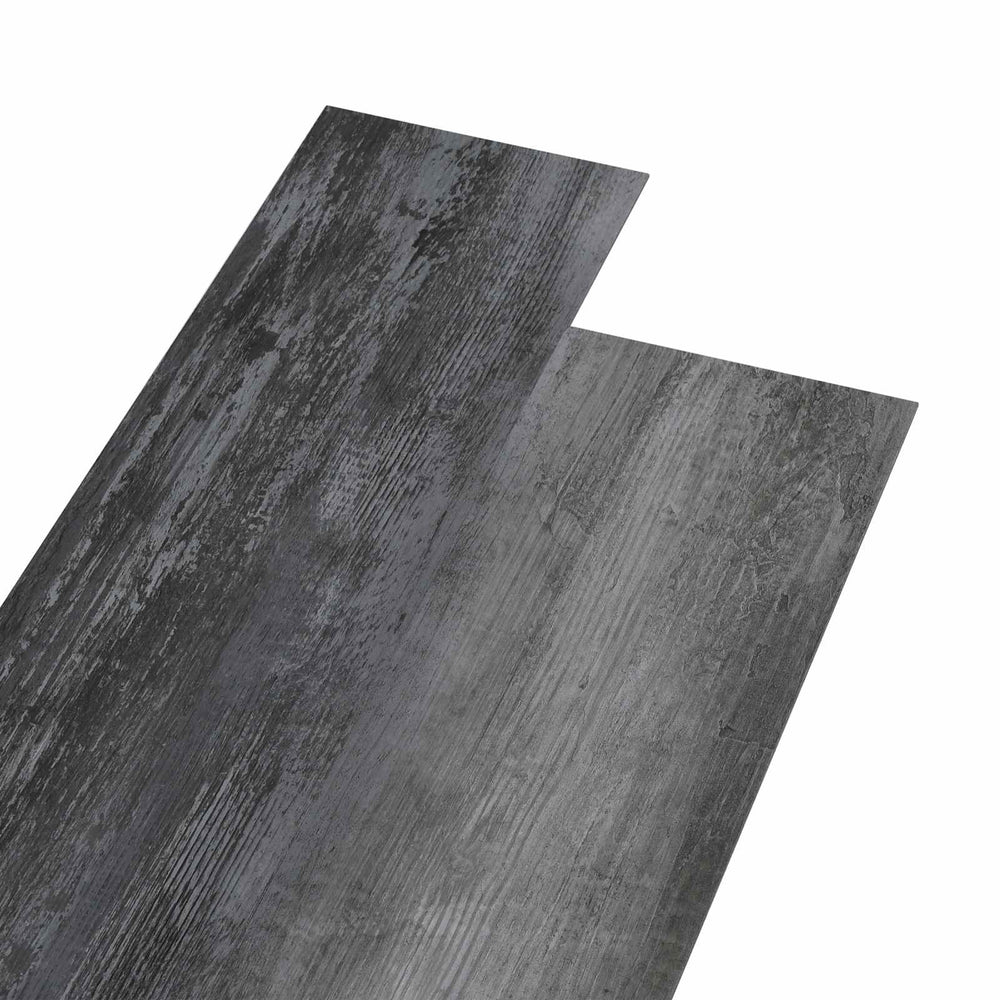Selbstklebende Bodenplanken Grau Glänzend 5,02 m²