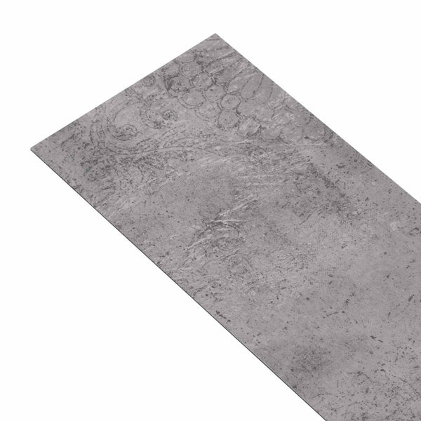 Selbstklebende Bodenplanken Zementbraun 5,26 m²