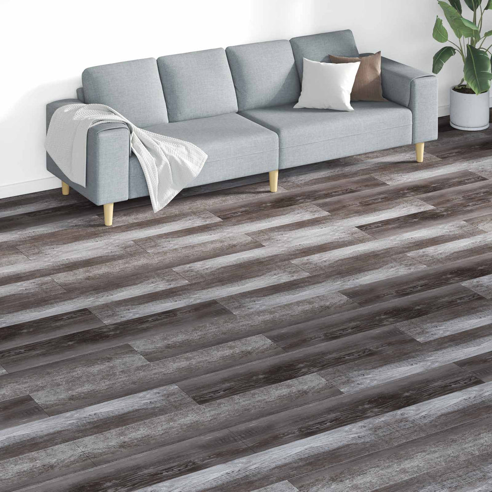 Selbstklebende Bodenplanken Braun 5,26 m²