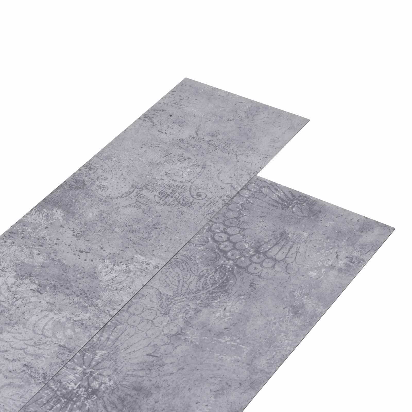 Selbstklebende Bodenfliesen Zementgrau 4,46 m²