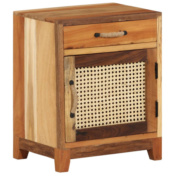 Nachttisch 40x30x50 cm Altholz Massiv