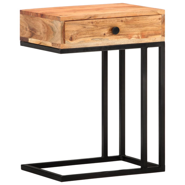vidaXL Table d'appoint en forme de U 45x30x61 cm Bois d'acacia massif