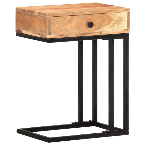 vidaXL Table d'appoint en forme de U 45x30x61 cm Bois d'acacia massif