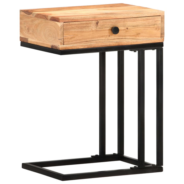 vidaXL Table d'appoint en forme de U 45x30x61 cm Bois d'acacia massif