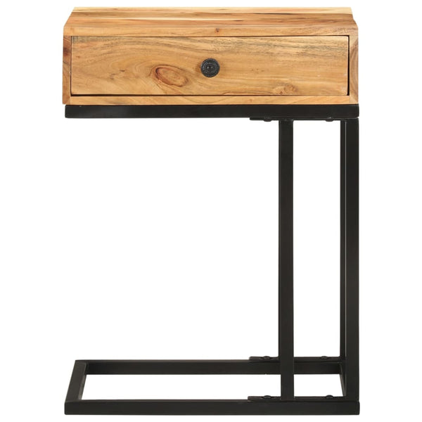 vidaXL Table d'appoint en forme de U 45x30x61 cm Bois d'acacia massif