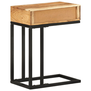 vidaXL Table d'appoint en forme de U 45x30x61 cm Bois d'acacia massif