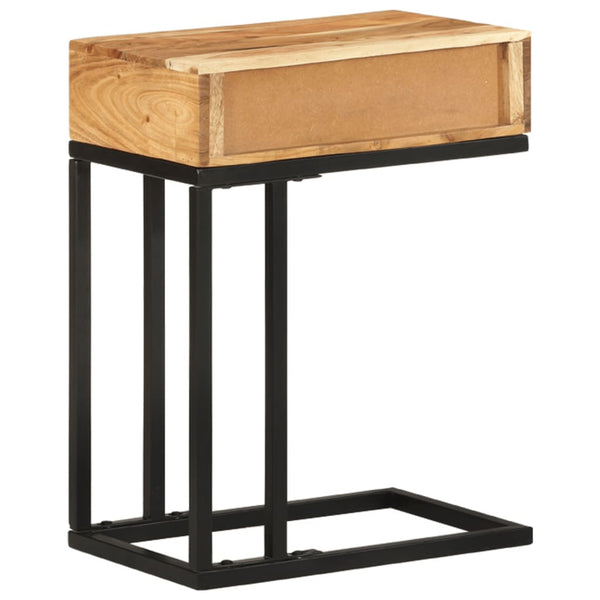 vidaXL Table d'appoint en forme de U 45x30x61 cm Bois d'acacia massif