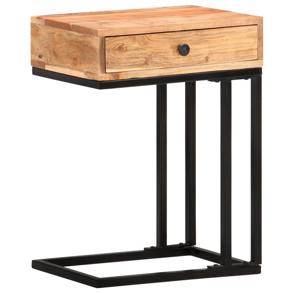 vidaXL Table d'appoint en forme de U 45x30x61 cm Bois d'acacia massif