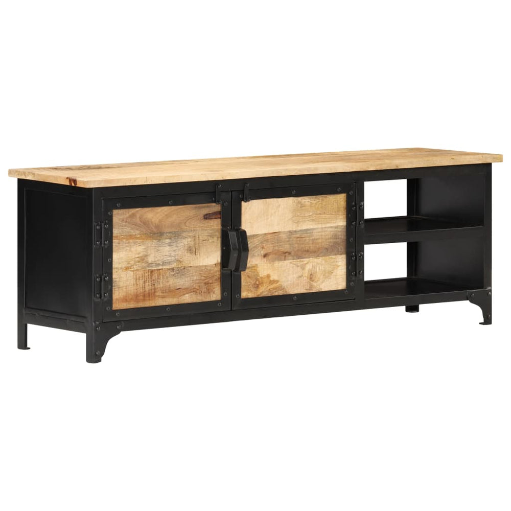 vidaXL Meuble TV 120x30x40 cm Bois de manguier massif