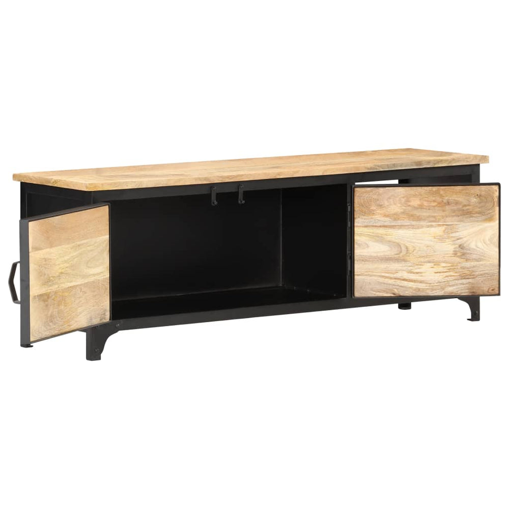 vidaXL Meuble TV 120x30x40 cm Bois de manguier massif