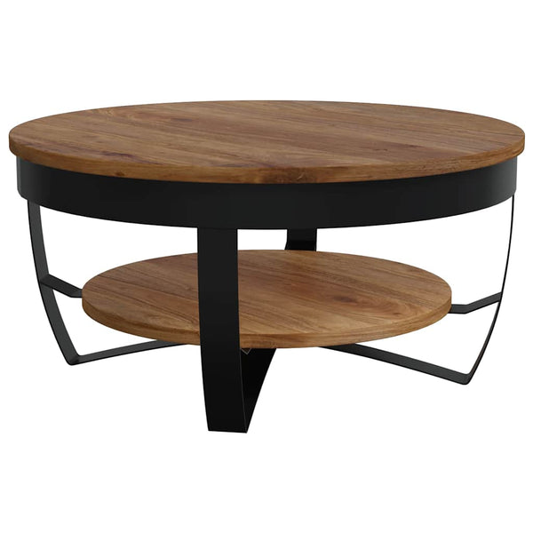 Couchtisch 65x65x32 cm Massivholz Akazie