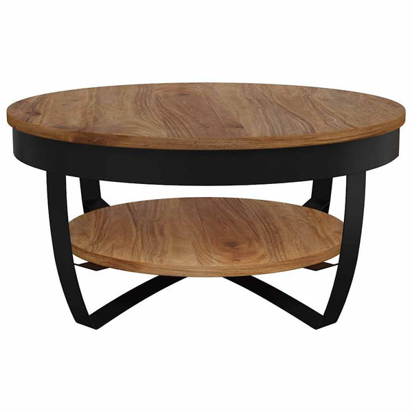 Couchtisch 65x65x32 cm Massivholz Akazie