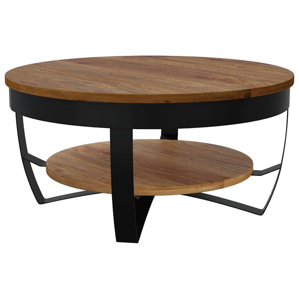 Couchtisch 65x65x32 cm Massivholz Akazie