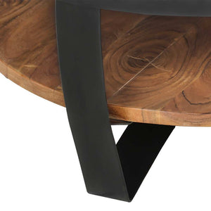 Couchtisch 65x65x32 cm Massivholz Akazie