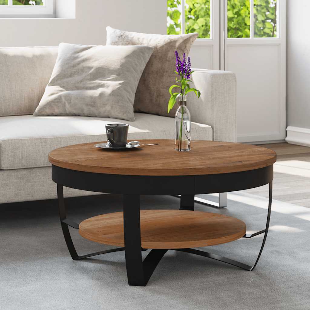 Couchtisch 65x65x32 cm Massivholz Akazie