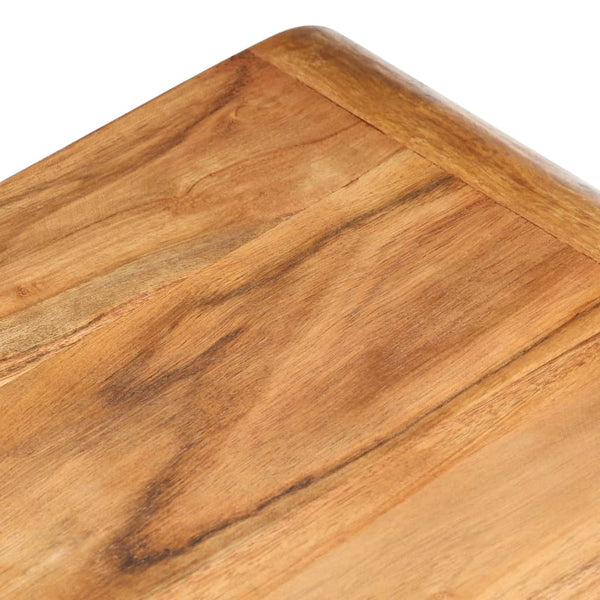 Beistelltische 2 Stk. Massivholz mit Honigfarbenem Finish