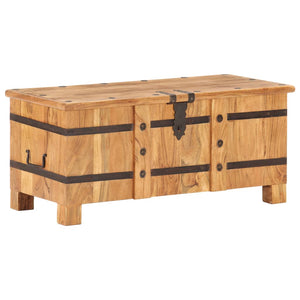 Truhe 90x40x40 cm Massivholz Akazie